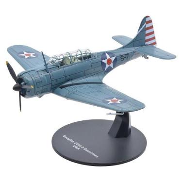 Imagem de Miniatura Avião Motor City Douglass SBD-3 Dauntless 1/72, Azul