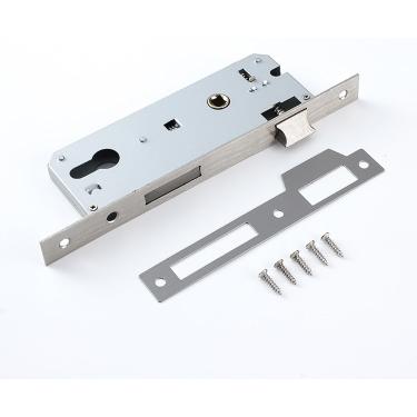 Imagem de Fechadura De Embutir Padrão 85 Mm / 20 Mm, Trava De Porta Para Portas Internas E Externas Fechadura De Embutir Para Segurança E Privacidade Da Porta A Direção Do Corpo Da Fechadura Pode Ser