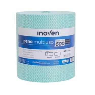 Imagem de Pano Bobina Verde 28x300m Inoven com 600 panos