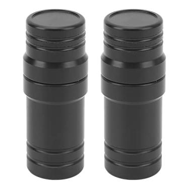 Imagem de Protetores de protetores conjuntos de sugestão de bilhar plástico piscina preta durável Protetores de junta de bastão para acessórios de sugestão da piscina de bilhar 2pcs