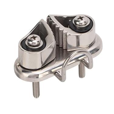 Imagem de Cunyuer Grampo de came com anel principal de arame, gancho de corda de barco polido espelhado de aço inoxidável 316, equipamento de pilates de veleiro para corda de 10 mm