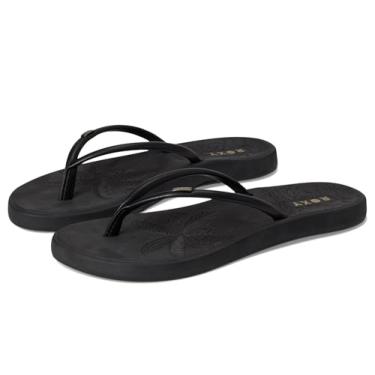 Imagem de Roxy Chinelo feminino Riverside, Preto/preto liso, 34