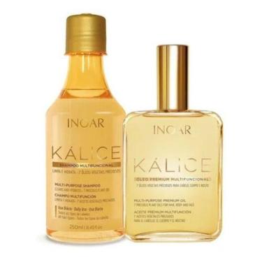 Imagem de Kit Inoar Kálice Cabelo Corpo Rosto - Shampoo 250g + Óleo Multifuncion