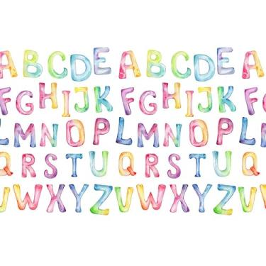 Imagem de Baocicco 1,5 x 1,2 m pré-escola aluno do jardim de infância ABCD letras fundo de fotografia crianças feliz aniversário chá de bebê pano de fundo de fotografia novo período escolar festa volta às aulas faixa de curso on-line