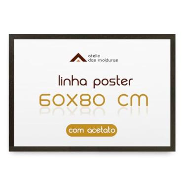 Imagem de Moldura para Quadro Poster Foto Impressão 60x80 com Acetato (Tabaco)