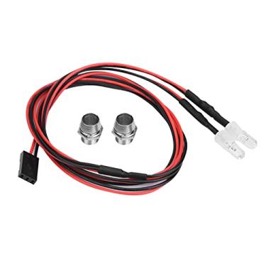 Imagem de Luzes de LED de Carro RC, 2pcs Faróis 5mm Acessório RC Luzes LED LED Car RC Down Light RC Farol Com Luz LED RC para 1/10 Modelo Drift Car Veículo (Luz 11 luz azul)