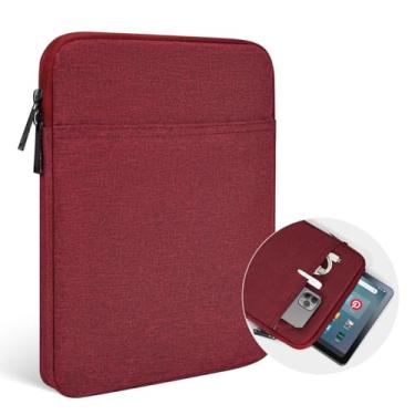 Imagem de 9.7-11" Tablet Sleeve Bag for 2023 11" Amazon Fire Max 11 & 10.1" Fire HD 10 Plus & Fire HD 10 Kids Pro, Samsung Galaxy Tab S9 S9 FE S8 S7 A8 11-Inch & iPad Pro 4 3 2 & iPad Air Tablet Case(Wine Red)