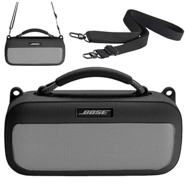 Imagem de Ferbao Capa protetora para alto-falante Bose SoundLink Max, capa de silicone com alça de ombro para Bose SoundLink Max