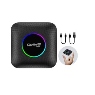 Imagem de CarlinKit CarPlay Ai Box Android 13.0 Sistema sem fio CarPlay Android Auto Adapte Magic Box Netflix, YouTube, Google Play, Rede 4G, QCM6225, 8 núcleos, 8 G+128 G (Versão Ultra)
