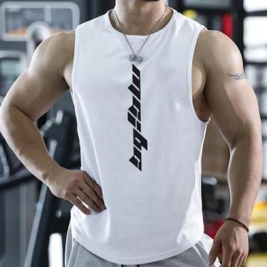 Imagem de Colete Masculino de Malha para Corrida - Secagem Rápida para Academia 