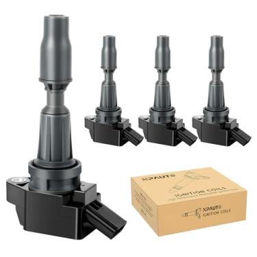 Imagem de NPAUTO Pacote de bobina de ignição compatível com Hyundai Sonata Santa Fe Sport Tucson Veloster Kia Optima Sorento Spor-tage L4 2.0 2.4, conjunto de 4