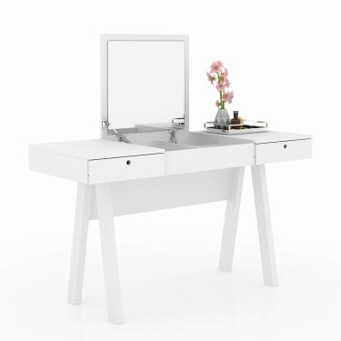 Imagem de Penteadeira Para Quarto Decorativa Pe2002 Mpd Branco