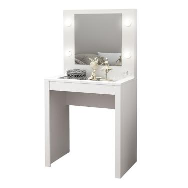 Imagem de Penteadeira Para Quarto Decorativa Pe2017 Mpd Branco