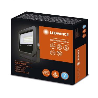 Imagem de Refletor Led 50w Floodlight Leadvance Preto - 5000k