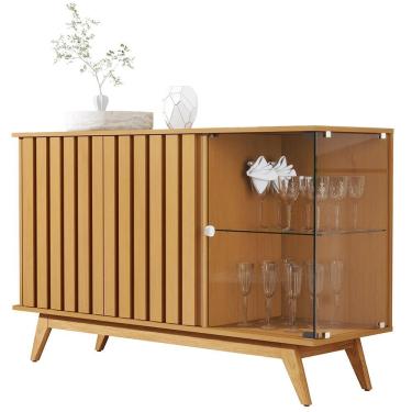 Imagem de Aparador Para Sala Buffet Açai Com 3 Portas Nature Nature
