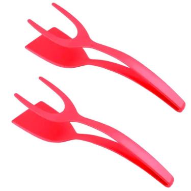 Imagem de Kit 2 Pinças Espátula 2 Em 1 Resistente Ao Calor P- Cozinha