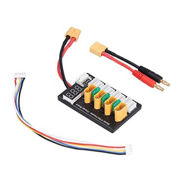 Imagem de Ciclo de Carregamento Visor de Exibição de Tensão XT60 Placa de Carga Paralela LIPO Carregador de Bateria ABS Silicone