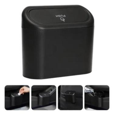 Imagem de Lixeira Automotiva à Prova d'Água para Carro e Uber com Encaixe Fácil 