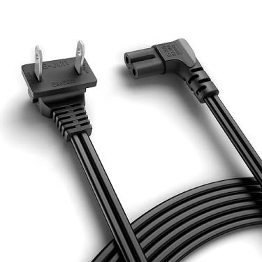Imagem de LBSC Cabo De Alimentação Para Tv Samsung Roku Vizio Lg - 12 Pés, Preto, Ângulo Reto, Substituição (Iec320 C7 Nema 1-15P) Ps4, Xbox, Ps5, Ps3, Ps2, Monitor E Impressora
