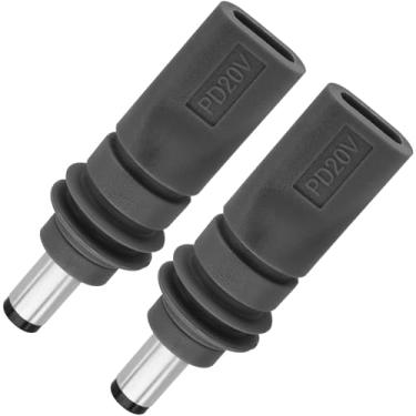 Imagem de Yeebline Adaptador Dc 5521 Para Usb C, Pacote Com 2, Conector De Carregamento Energia, 100 W, Pd, 5,5 Mm X 2,1 Mm, Tipo Macho E Fêmea, Starlink Mini (Usb Dc5521)