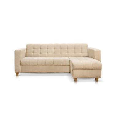 Imagem de Sofá com Cheise Colorado Veludo - 2,13 Metros - DESIGN ESTOFADOS