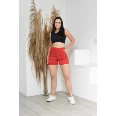 Imagem de Short curto feminino canelado - Segredo da moda , Branco