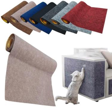 Imagem de Arranhador Carpete Adesivo Protetor Sofá Cama Premium (Bege, 50cm x 1 Metro)