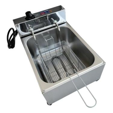 Imagem de Fritadeira Industrial Elétrica Cuba 7l Inox Profissional - Casinha Ind