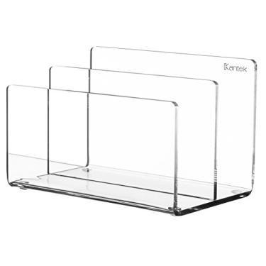 Imagem de Kantek Dispensador de notas adesivas de acrílico transparente, suporte de bloco de notas de 7,6 x 7,6 cm, 9,9 cm x 9,9 cm x 3,8 cm, organizador de notas de escritório, acessório de mesa