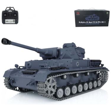 Imagem de Tanque de Guerra TOUCAN RC HOBBY Panzer 3859 com Controle Remoto, Escala 116, Azul