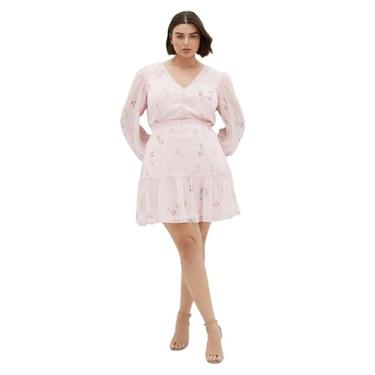 Imagem de City Chic Vestido feminino plus size - estampa Kiki, Aria Floral, 46