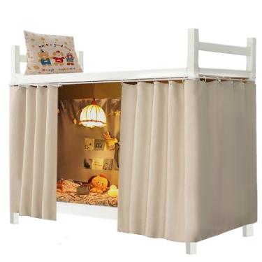 Imagem de Qubanda Dormitório Casa Sólido Engrossar Beliche Blackout Cama Cortinas Pano Cama Dossel Homens Mulheres Dorminhoco Solteiro