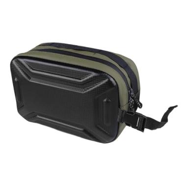 Imagem de RNXRZANK Bolsa para Quadro Dianteiro de Bicicleta, Acessórios para Ciclismo, 3L, Resistente, Multiuso, Bolsa de Armazenamento Rígida para Atividades Ao Ar Livr, Verde