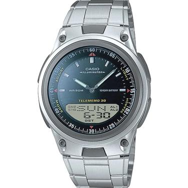 Imagem de Relógio Casio Masculino Standard Anadigi Prata AW-80D-1AVDF