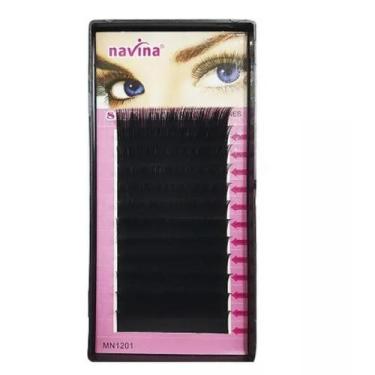 Imagem de 1 Caixa Cílios Fio A Fio Navina 0.15C - Lullu Person, Preto, 8 MM