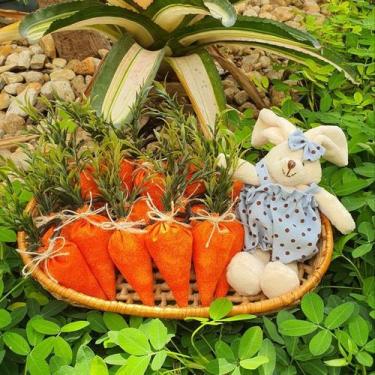 Imagem de Kit 04 Anéis Porta Guardanapo Argola Prendedor Mesa Posta Cenourinha -