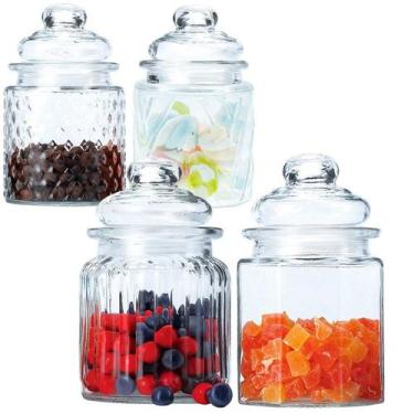 Imagem de Conjunto de 4 Potes em Vidro 300 ml - Casambiente - Casa Ambiente, Tra