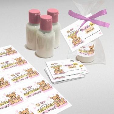 Imagem de 10 Lembrancinha Maternidade Pacotinho De Amor - Rosa - Kibunitinho