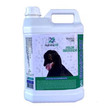 Imagem de Shampoo Para Pet Naturalvet Pelos Escuros Eficiente Suave 5L - Borlen
