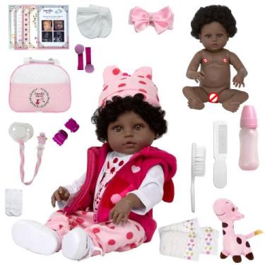 Imagem de Bebe Reborn Princesa Girafa Corpo de Vinil + Kit Acessórios - Cegonha 