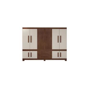 Imagem de Guarda-Roupa Valdemóveis Bem Te Vi 10 Portas 3 Gavetas - VALDEMOVEIS, 