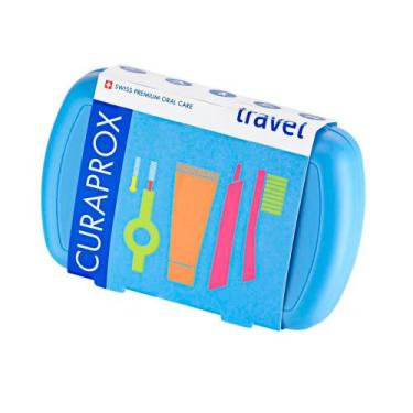 Imagem de Kit Viagem Curaprox Travel Escova Dental + Creme Dental Cores Sortidas