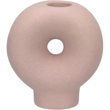 Imagem de CASTIÇAL PORTA VELA HOME&CO CERÂMICA 9x8x4cm NUDE