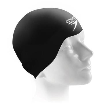 Imagem de Touca Fastshark Cap Speedo, Preto fosco