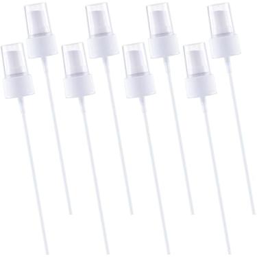 Imagem de YALOJE 8 peças de topo de spray para garrafas de óleo essencial, bicos de névoa fina com comprimento de tubo de 15 cm, bico reutilizável, topo de bomba de substituição para soluções de limpeza diária
