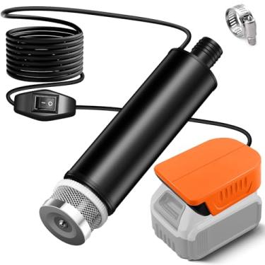 Imagem de DEWDYS Bomba De Óleo/Água Sem Fio Bomba De Depósito Compatível Com Bateria Dewalt 20V 60V, Bomba De Transferência De Água De Barril De Chuva Sem Fio De 120W, Bomba Elétrica Utilitária Para Jardim, B