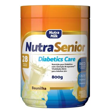Imagem de Nutra Senior 50+ Diabetics Care 800g - ZERO AÇÚCAR - 28 Vitaminas e Minerais-Unissex