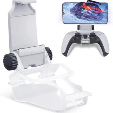 Imagem de Suporte Dobe/t&z Base De Celular Para Controle Ps5 Playstation 5 Ajustavel Com Rotação