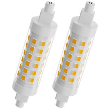 Imagem de Lâmpada LED TAIYALOO R7S 9W 78mm 100W T3 Halogen Equiv, pacote com 2