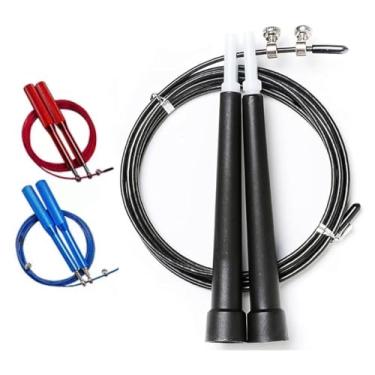 Imagem de Corda de Pular com Rolamento de Aço Profissional 2,6 Metros (Azul)